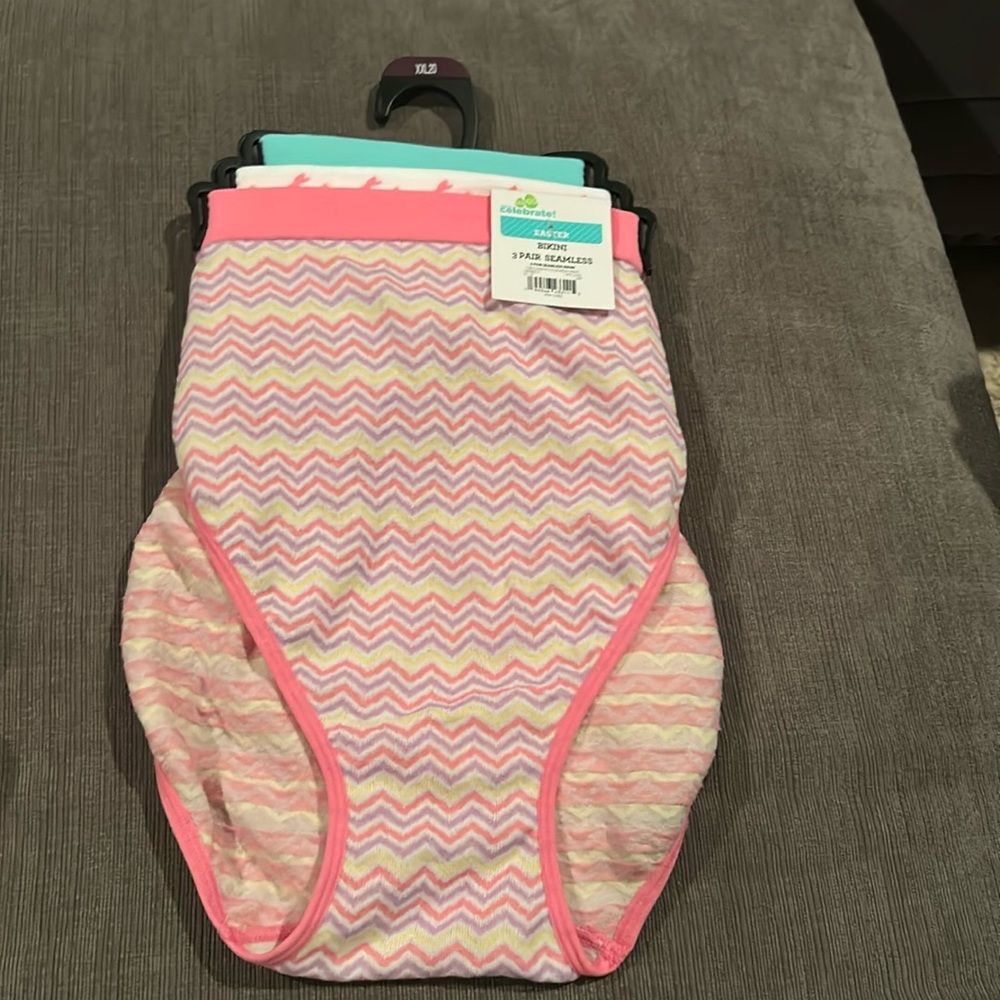 Womens Seamless Bikini underwear XXL 3pack NWT